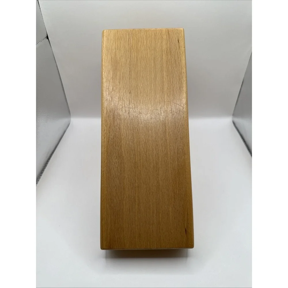 Wusthof 17 Slot Wooden Knife Block Oak Wood‎ Natural Finish Great Condition